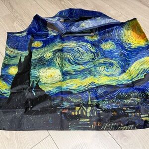 Starry Night Reusable Tote Bag 15x22inches